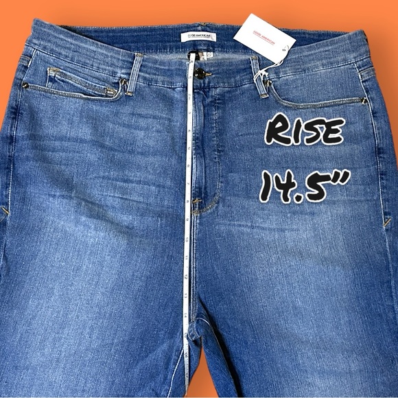 🎉HP🎉 NWT GOOD AMERICAN Good Legs Skinny Jeans in light indigo wash. Size 24 👖 - Picture 6 of 15